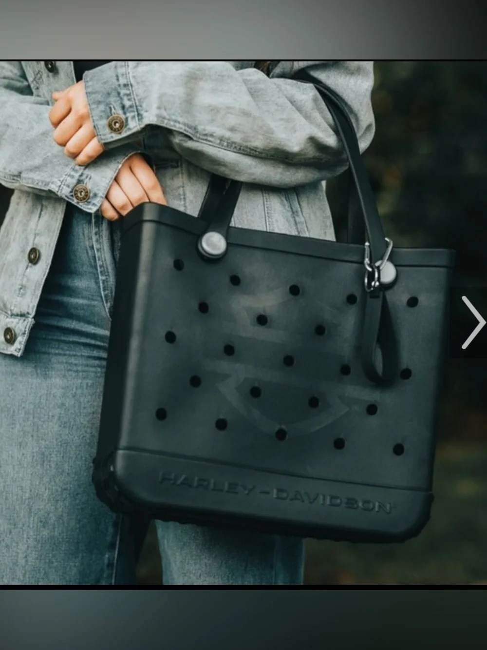 NEW Harley-Davidson Black BOGG STYLE Bag
